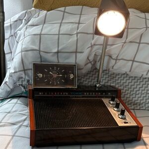 Vintage York Clock Radio with Lamp